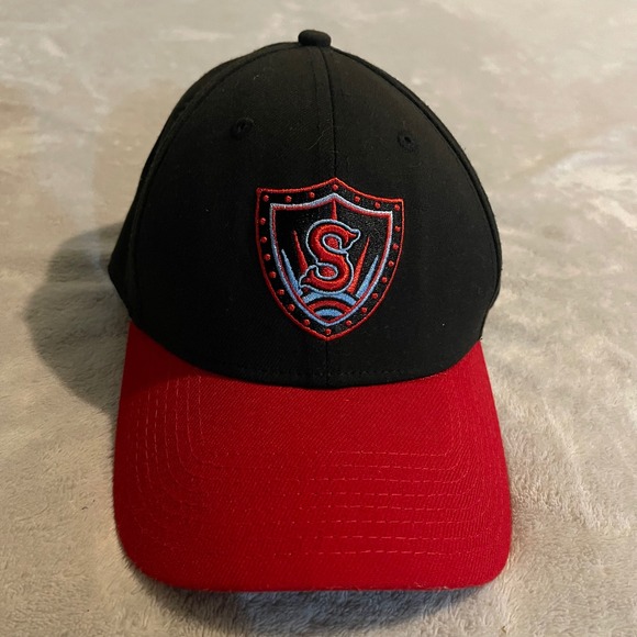 New Era Other - New Era 39THIRTY Marvel Defenders of the Diamond Black Red Hat Small Medium